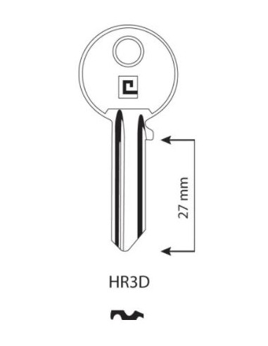 CLE/EBAUCHE HR3D - BOITE DE 100