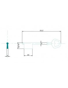CLE/EBAUCHE JP5 - BOITE DE 50