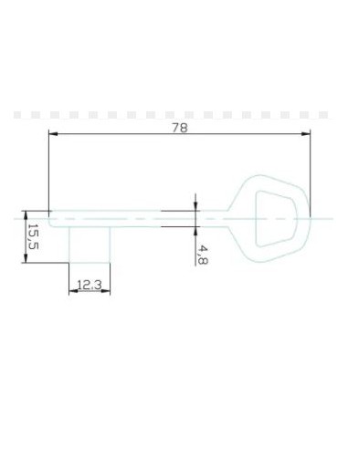 CLE/EBAUCHE JP2 - BOITE DE 50