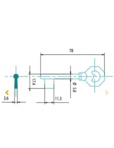 CLE/EBAUCHE MAF 1 - BOITE DE 50