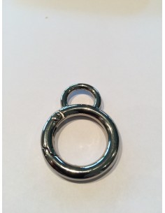 MOUSQUETON ANNEAU ROND A RESSORT AVEC ATTACHE POUR ANSE DE SAC H171
