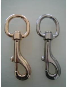 MOUSQUETON TOURNANT A POMPE - TIRETTE - SAC MAROQUINERIE H124