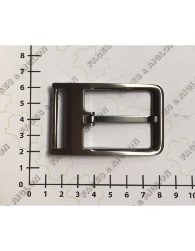 BOUCLE CEINTURE ZAMAK ACIER DZ 8196 LARGEUR 35MM CANON DE FUSIL