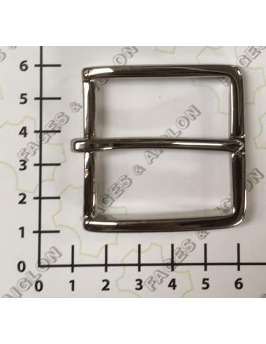 BOUCLE CEINTURE LAITON DL 0028 LARGEUR 40MM NICKEL