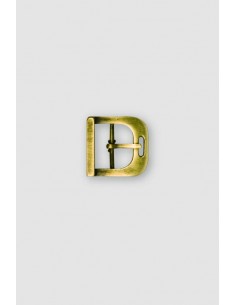 BOUCLE CHAUSSURE ZAMAK ACIER EL 38851 LARGEUR 25MM VIEIL OR