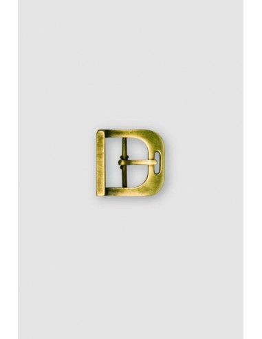 BOUCLE CHAUSSURE ZAMAK ACIER EL 38851 LARGEUR 25MM VIEIL OR