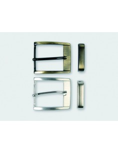 BOUCLE CEINTURE ZAMAK ACIER FB 32152 LARGEUR 40MM + PASSANT FB 1580