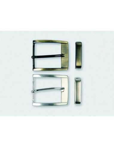 BOUCLE CEINTURE ZAMAK ACIER FB 32152 LARGEUR 40MM + PASSANT FB 1580