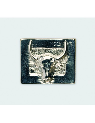 BOUCLE CEINTURE ZAMAK ACIER FB 31963 TETE TAUREAU LARGEUR 40MM