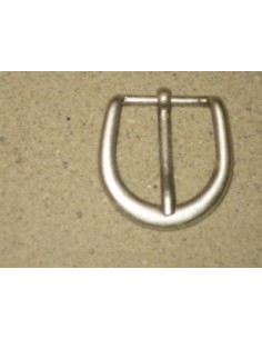 BOUCLE CEINTURE ZAMAK ACIER FB 2540 LARGEUR 25MM VIEIL ARGENT