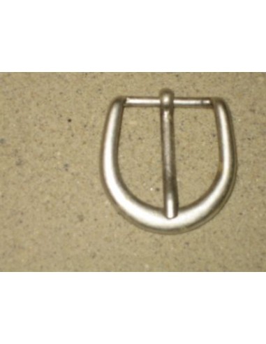 BOUCLE CEINTURE ZAMAK ACIER FB 2540 LARGEUR 25MM VIEIL ARGENT
