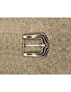 BOUCLE CEINTURE ZAMAK ACIER FB 9050 LARGEUR 30MM VIEIL ARGENT