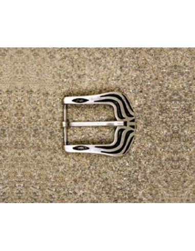 BOUCLE CEINTURE ZAMAK ACIER FB 9050 LARGEUR 30MM VIEIL ARGENT