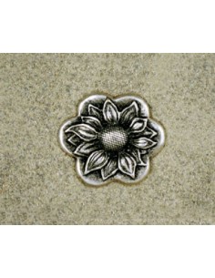 BOUCLE CEINTURE ZAMAK ACIER FB 1826 LARGEUR 40MM VIEIL ARGENT