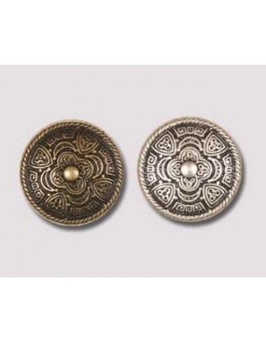 GARNITURE - CONCHO ROND A RIVETER CELTIQUE REF. MG 2953