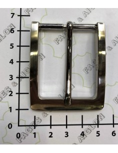 BOUCLE CEINTURE ZAMAK ACIER LV 3501 LARGEUR 35MM NICKEL SATINE