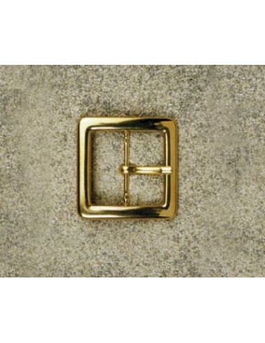 BOUCLE CEINTURE LAITON MIL 622 LARGEUR 40MM DORE