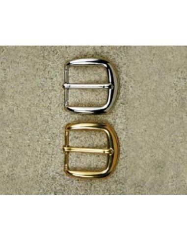 BOUCLE CEINTURE LAITON MIL 645 LARGEUR 40MM NICKEL SATINE