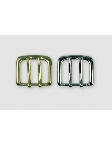 BOUCLE CEINTURE LAITON OS 1368 2 ARDILLONS LARGEUR 40MM