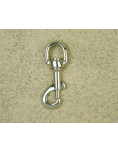 MOUSQUETON TOURNANT A POMPE - TIRETTE - BELIERE DEMI-RONDE 5923