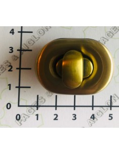 FERMOIR TOURNIQUET OVALE POUR SAC MAROQUINERIE 5166 2