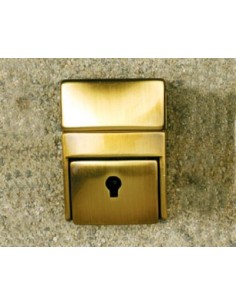 FERMOIR SERRURE STYLE CARTABLE RECTANGLE POUR SAC MAROQUINERIE 7299