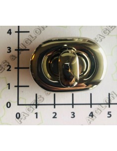 FERMOIR TOURNIQUET OVALE POUR SAC MAROQUINERIE 5166