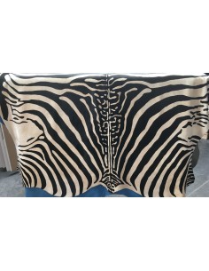 VACHE POILS IMPRIME NATUREL ZEBRE