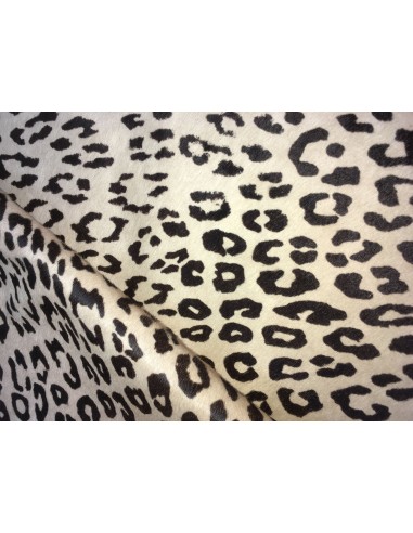 VACHE POILS IMPRIME NATUREL PANTHERE