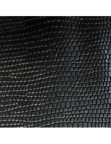 CHEVRE "HO" grain LEZARD coloris Noir