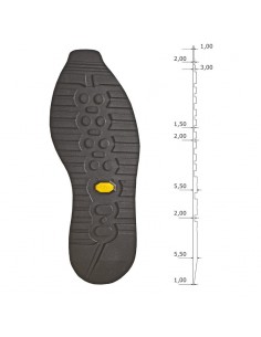 SEMELLE MONOBLOC CAOUTCHOUC 2002 CAMBRIDGE - VIBRAM 2