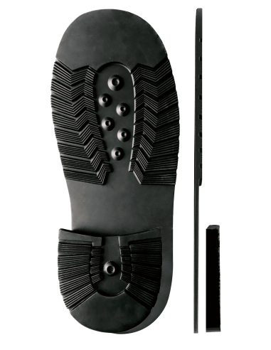 SEMELLE CAOUTCHOUC YETI 512 SAM + TALON 235 SAM NOIR - SVIG