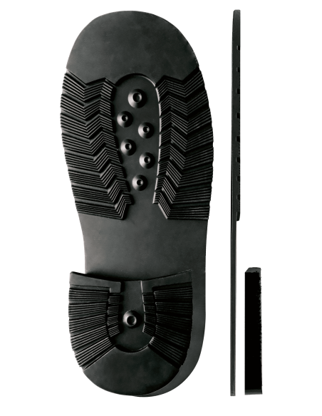 SEMELLE CAOUTCHOUC YETI 512 SAM + TALON 235 SAM NOIR - SVIG