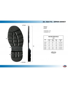 SEMELLE MONOBLOC CAOUTCHOUC CELLULAIRE 617 ANNECY LIGHT NOIR - SVIG 2