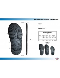 SEMELLE MONOBLOC CAOUTCHOUC CELLULAIRE 624 COMMANDO NOIR - SVIG 2