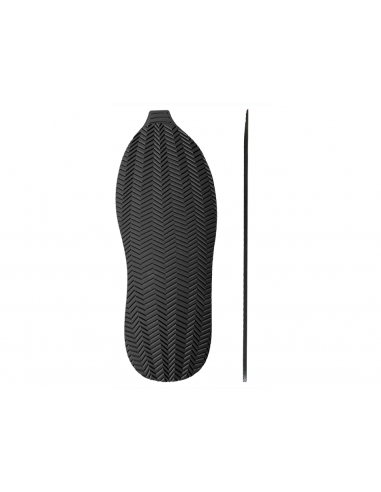 SEMELLE MONOBLOC PLATE CAOUTCHOUC 521 SPINA NOIR - SVIG