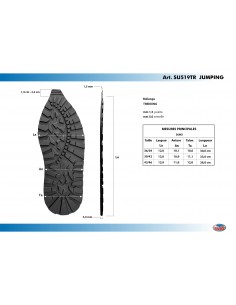 SEMELLE MONOBLOC PLATE CAOUTCHOUC 519 JUMPING - SVIG 2