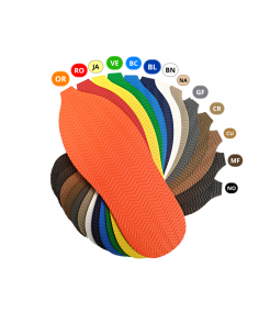 SEMELLE MONOBLOC PLATE CAOUTCHOUC 521 SPINA COULEURS - SVIG