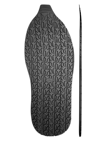 SEMELLE MONOBLOC PLATE CAOUTCHOUC 520 TYRE NOIR - SVIG