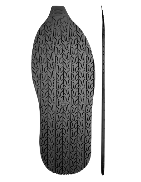 SEMELLE MONOBLOC PLATE CAOUTCHOUC 520 TYRE NOIR - SVIG