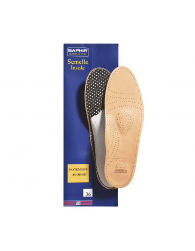 SEMELLE ANATOMIQUE CUIR SAPHIR 36 AU 46