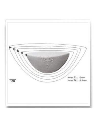 SUPPORT DE VOUTE 12448 - ELEMENT MEDIO-PIED PREFORME - LATEX CARBOSAN