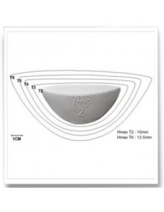 SUPPORT DE VOUTE 12448 - ELEMENT MEDIO-PIED PREFORME - LATEX CARBOSAN