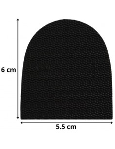 BONBOUT CAOUTCHOUC VERATOP 6MM NOIR TAILLE 6