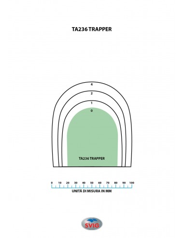 BONBOUT CAOUTCHOUC 236 TRAPPER 8MM TAILLE N°4 COULEURS - SVIG