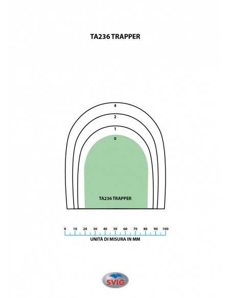 BONBOUT CAOUTCHOUC 236 TRAPPER 8MM TAILLE N°4 COULEURS - SVIG