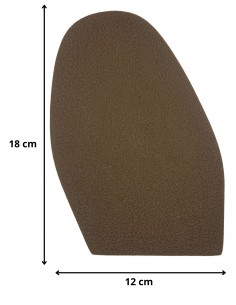 PATIN - DEMI-SEMELLE CAOUTCHOUC TOPGUM CREPE 1.8MM TAILLE H2 - TOPY