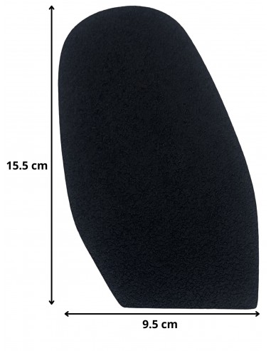 PATIN - DEMI-SEMELLE CAOUTCHOUC TOPGUM CREPE 1.8MM TAILLE F2 - TOPY