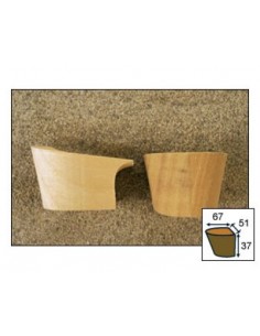 TALON BOIS SAMBA BRUT 2846 A RECOUVRIR HAUTEUR 37MM