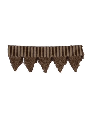 TREPOINTE CUIR CRANTEE 14X3MM - ST4